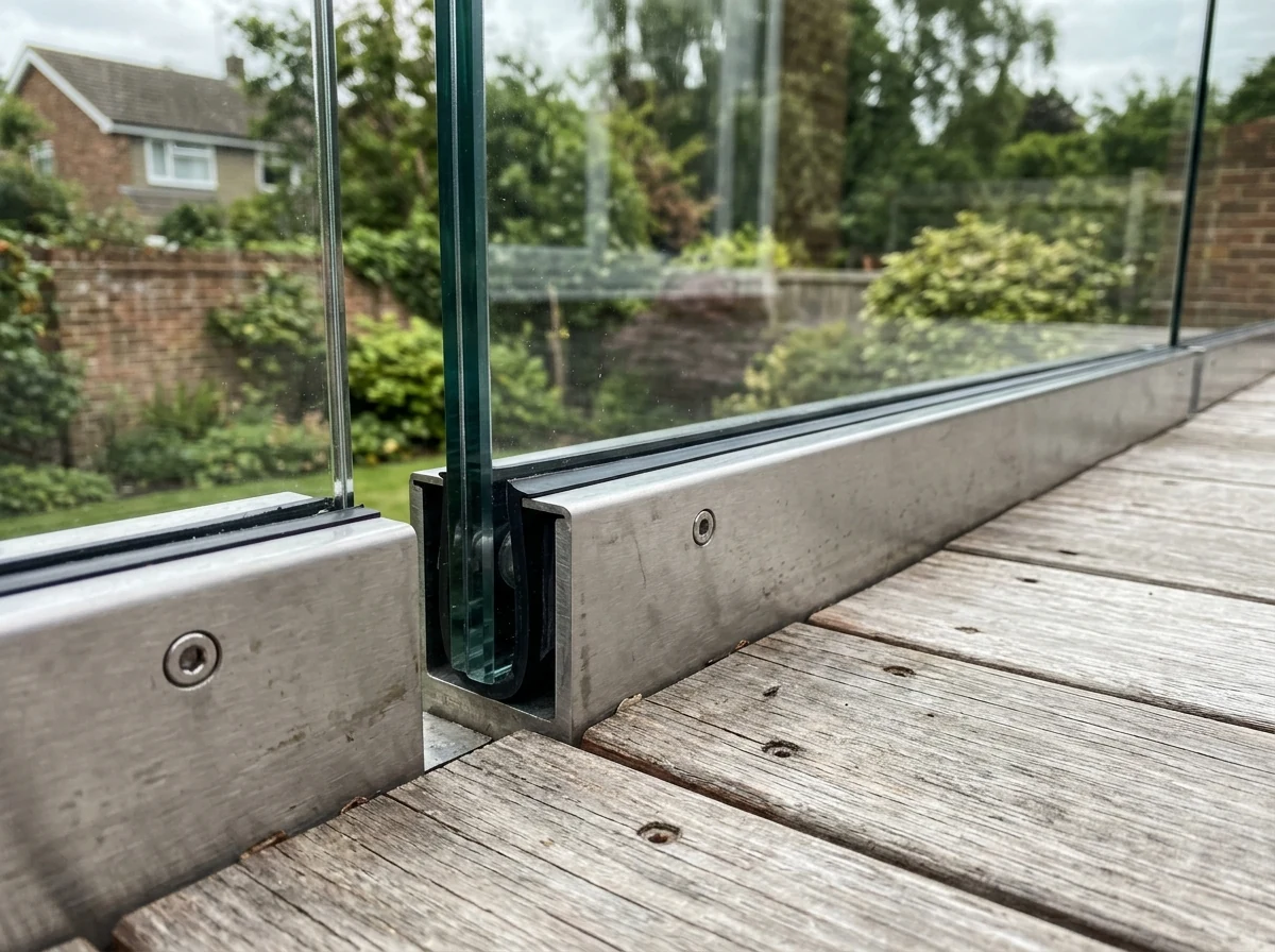 frameless-glass-balustrades-3-chelmsford-chelmsford-glass-balustrades Frameless glass balustrade with brushed stainless handrail in Chelmsford